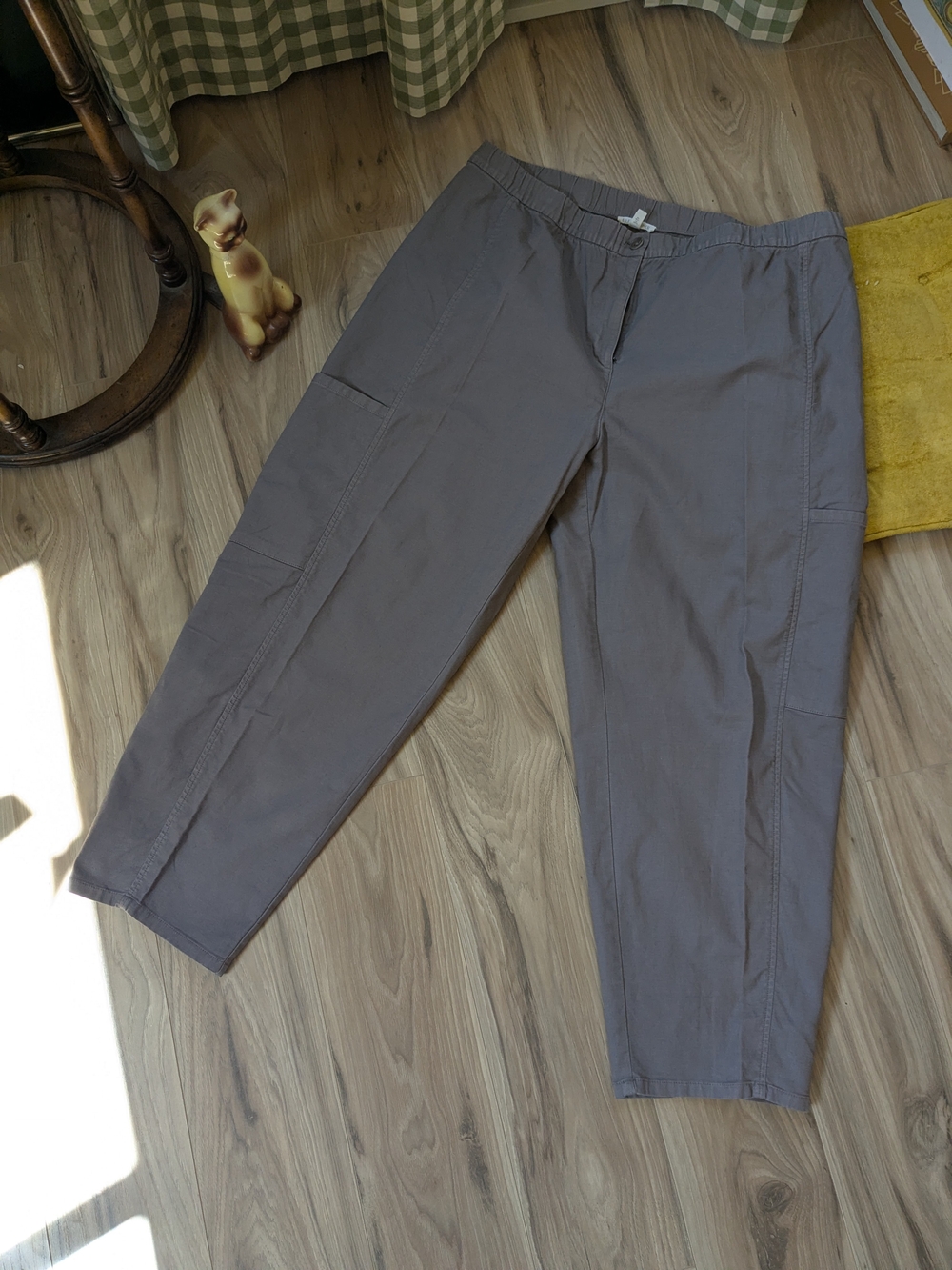 Eileen Fisher Cargo Pants in Slate Gray